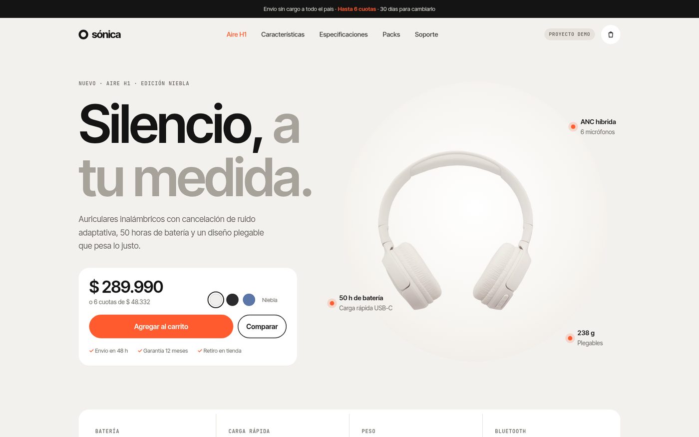 Sónica Aire H1